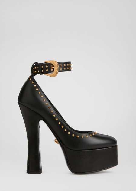 Pantofi Cu Toc Versace Versace Studded Piele Dama | JYSKNEW-45